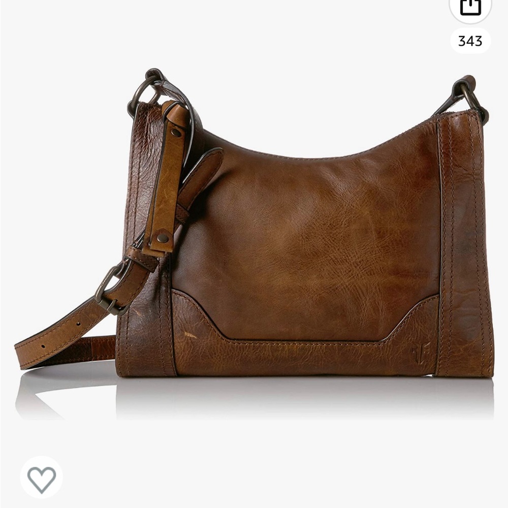 Frye Melissa Distressed Leather Crossbody Purse